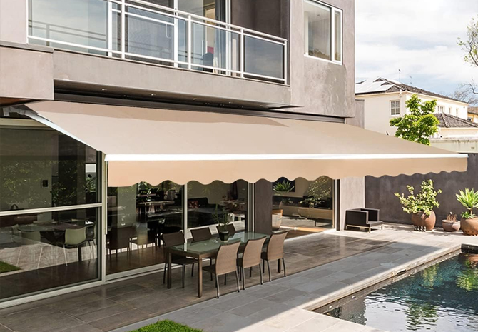 drop arm awnings melbourne
